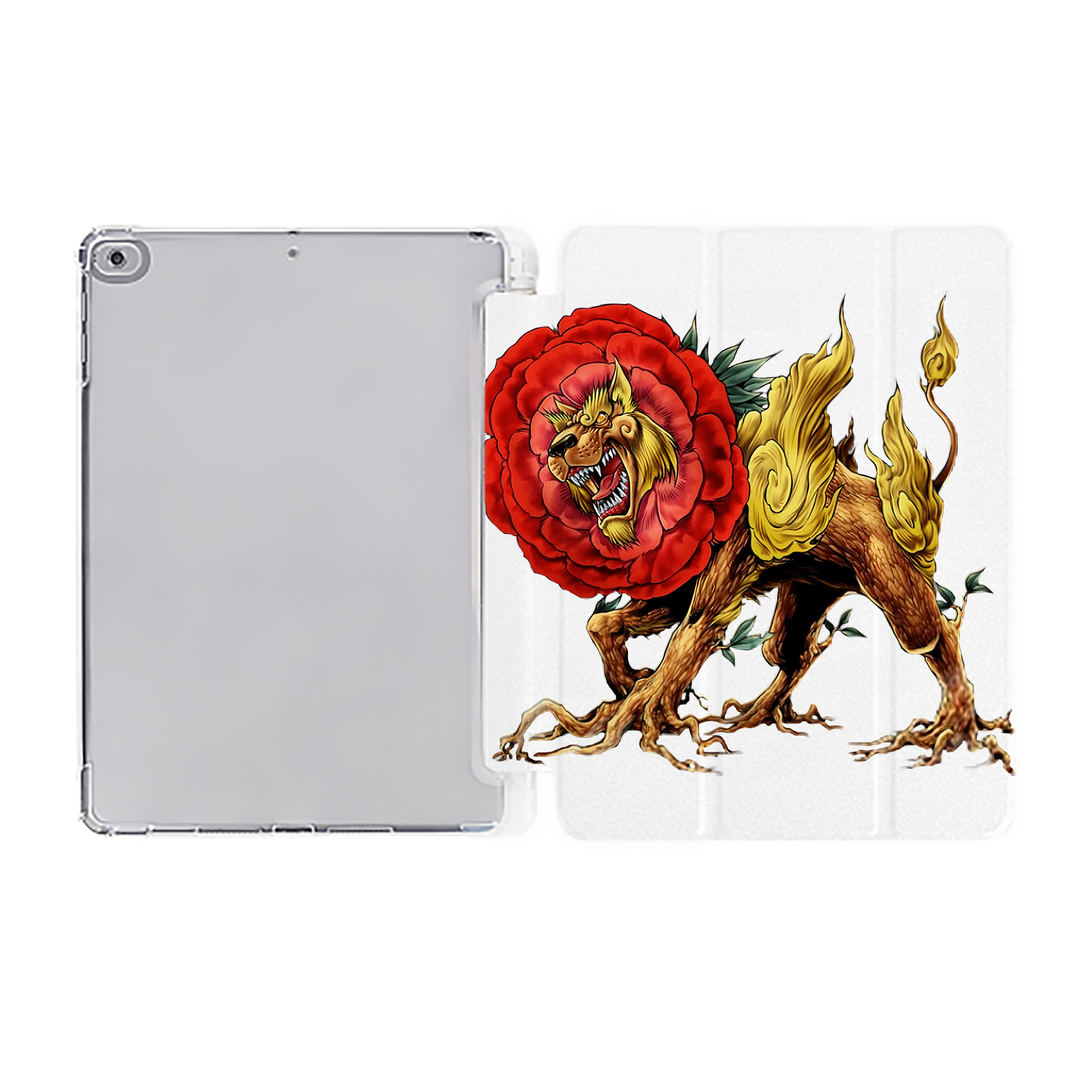 （画像用） 遊☆戯☆王 Yu-Gi-Oh! IPad ケース ペン収納付き 三つ折りスタンド PUレザー×シリコン 対応機種9.5/10.5/10.9インチ